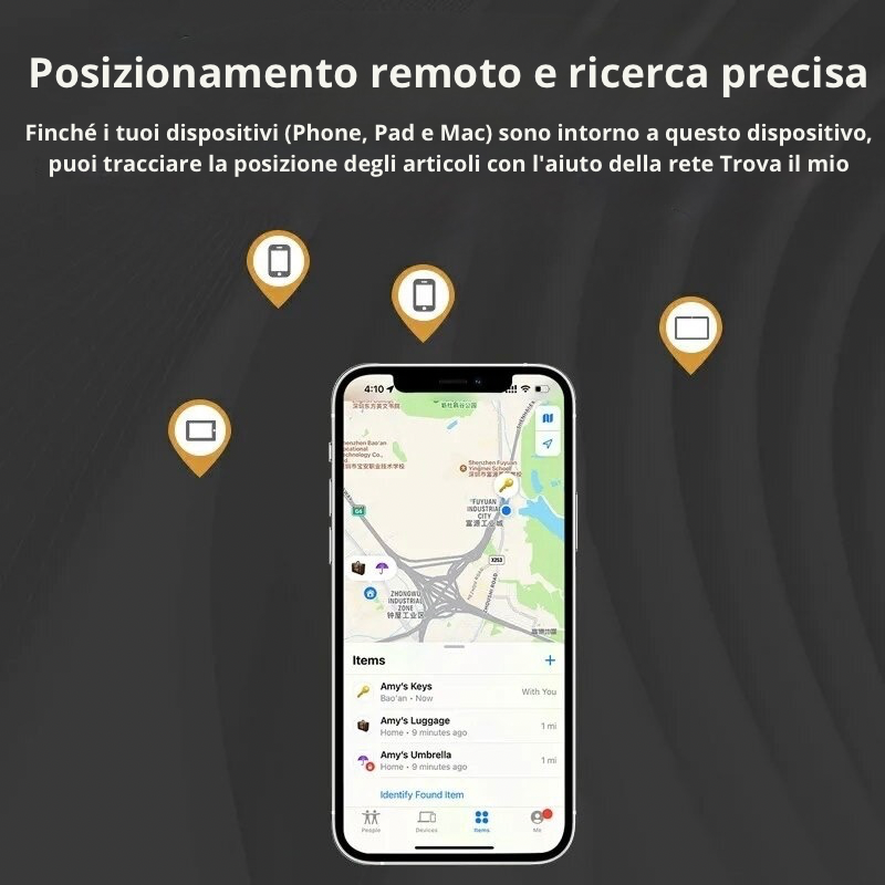 Localizzatore GPS Bluetooth ideale per la tua auto o chiavi
