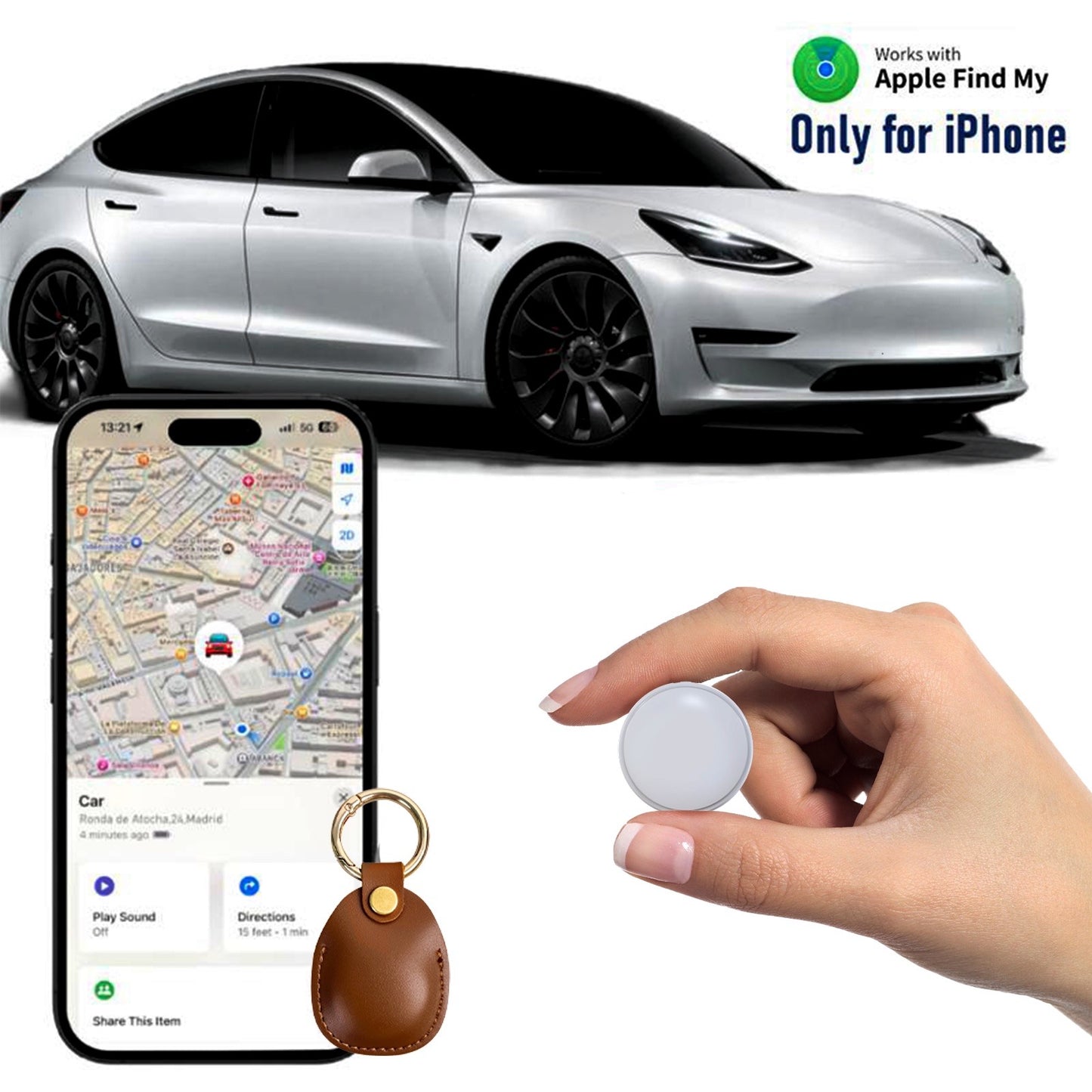 Localizzatore GPS Bluetooth ideale per la tua auto o chiavi